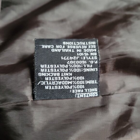 Jones New York Womens Brown Fur Collar Jacket Size M - Picture 5 of 6